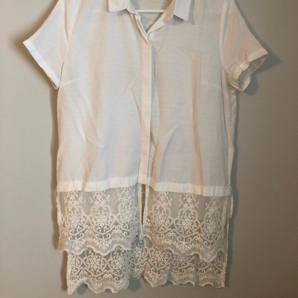 Mod Ref  high low button up - Picture 2 of 2
